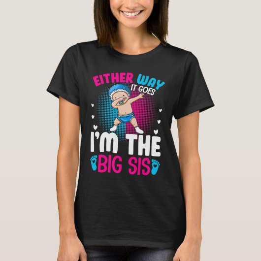 T-shirt Gender Announcement Either Way it goes  I'm The Bi (Devant)