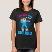 T-shirt Gender Announcement Either Way it goes I'm The Bi (Devant)
