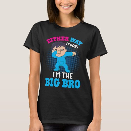 T-shirt Gender Announcement Either Way it goes I'm The Bi (Devant)