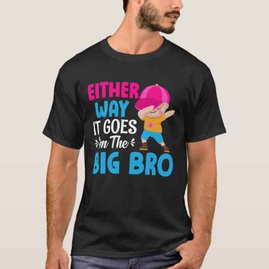 T-shirt Gender Announcement Either Way it goes I'm The Bi (Devant)