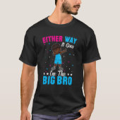 T-shirt Gender Announcement Either Way it goes I'm The Big (Devant)