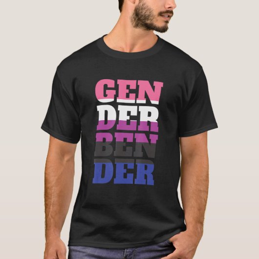 T-shirt Gender Fluid Non Binary - Pride Neutral Gender Ben (Devant)