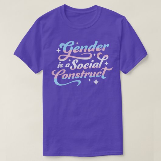 T-shirt Gender Is A Social Construct Transgender Non-Binar (Design devant)