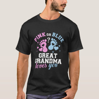 T-shirt Gender Reveal Great Grandma
