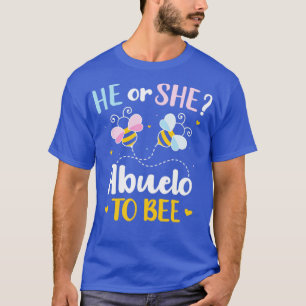 T-shirt Gender reveal he or she abuelo matching family bab
