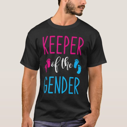 T-shirt Gender Reveal Keeper Of The Gender 6 (Devant)