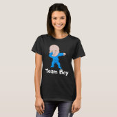 T-shirt Gender Reveal Party Team Boy Dabbing Baby (Devant entier)