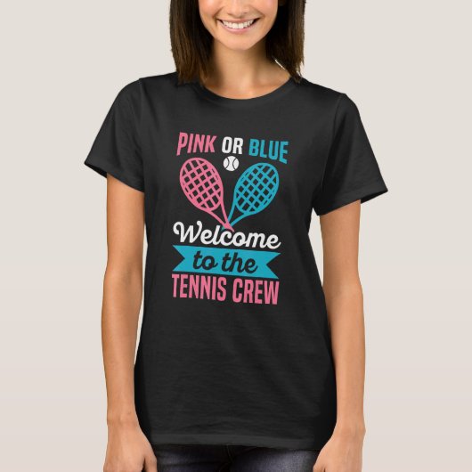 T-shirt Gender Reveal Quote for a Tennis Player (Devant)