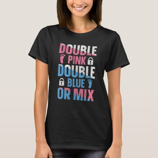 T-shirt Gender Reveal Twins Quote for a Gender Reveal Twin (Devant)