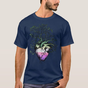 T-shirt Genderfae Heart Tree of Life