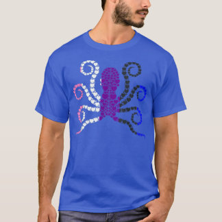 T-shirt Genderfluid Heart Octopus LGBT-Q Cute Animal Pride