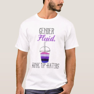 T-shirt Genderfluide Boire des chapeaux Non binaire LGBTQ