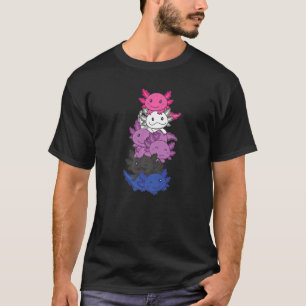 T-shirt Genderfluide Genre Fluid Pride Lgbtq Axolotl