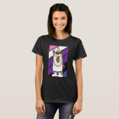 T-shirt Genderfluide Llama LGBT-Q Funny Alpaca Unicorn Pri (Devant entier)