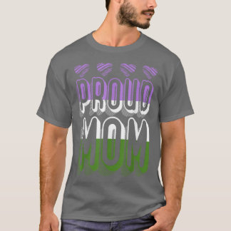 T-shirt Genderqueer Fier Maman Droits de l'Homme Queer Pri