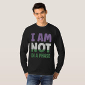 T-shirt Genderqueer Flag I am not in a Phase LGBTQ (Devant entier)
