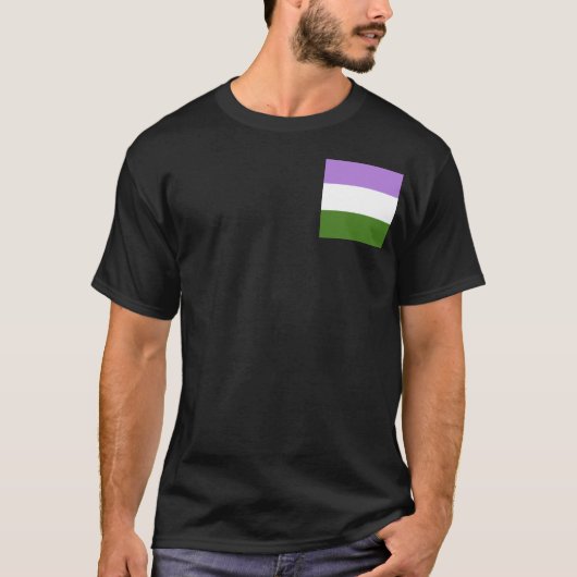 T-shirt Genderqueer Pride (Devant)