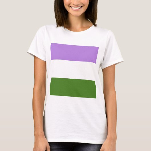 T-shirt Genderqueer Pride (Devant)