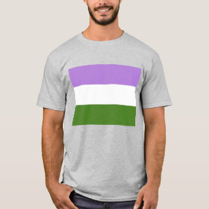 T-shirt Genderqueer Pride drapeau LGBTIQ