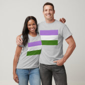 T-shirt Genderqueer Pride drapeau LGBTQ+ (Unisexe)