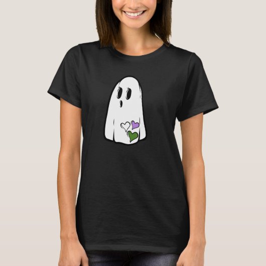 T-shirt Genderqueer Pride Ghost (Devant)