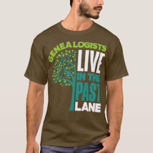 T-shirt Généalogie Généalogiste Ancêtres Vivent Dans Le Pa