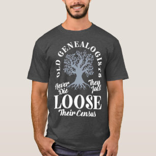 T-shirt Généalogie Généalogiste Ascendance Vieux Généalogi