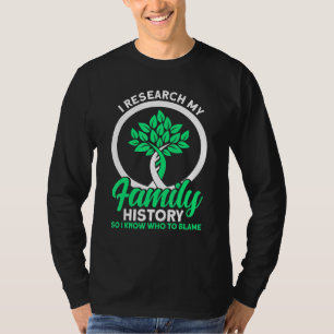 T-shirt Généalogie I Recherche Mon histoire familiale Géné