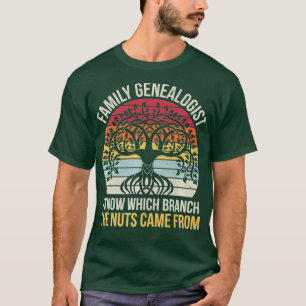 T-shirt généalogiste de famille je sais quelle branche l