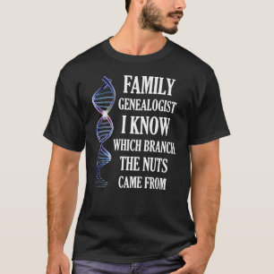 T-shirt Généalogiste De Famille Je Sais Quelle Branche Les