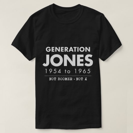 T-shirt Génération Jones (Design devant)