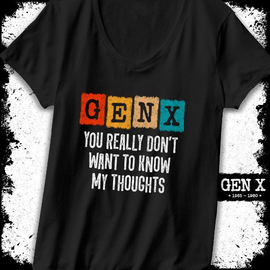 T-shirt Génération X 80s Kid Gen X Gen Xer Funny Gen X