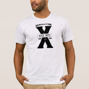 T-shirt Génération X Année personnalisée