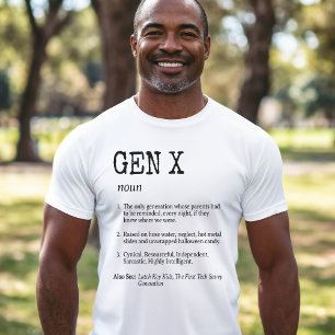 T-shirt Génération X Funny Definition