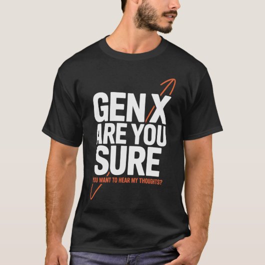 T-shirt Génération X Funny Gen X (Devant)