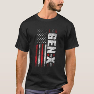 T-shirt Génération X Gen Xer Gen X American Flag Gen X