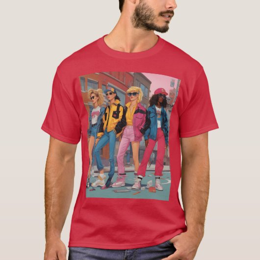 T-shirt Generation X in the 1990s featuring iconic fashio  (Devant)