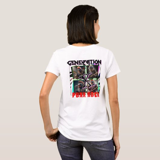 T-SHIRT GÉNÉRATION X PUNK ROCK (Dos entier)