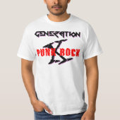 T-SHIRT GÉNÉRATION X PUNK ROCK (Devant)