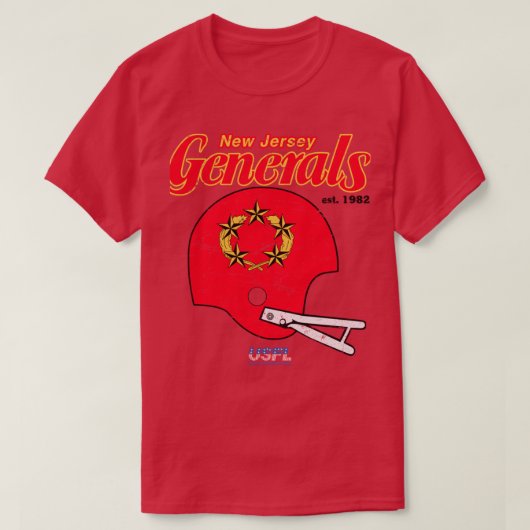 T-shirt Généraux en détresse du New Jersey (Design devant)