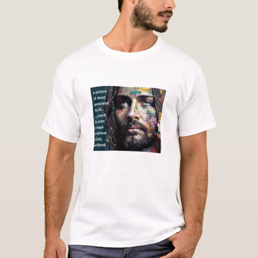 T-shirt généré par IA (lumière) (Devant)