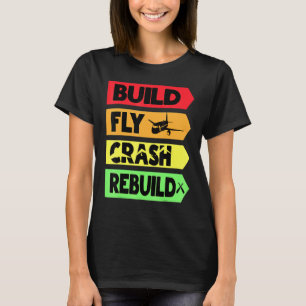 T-shirt Générer une reconstruction d'écrasement de vol
