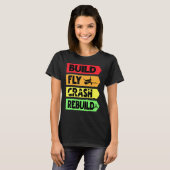T-shirt Générer une reconstruction d'écrasement de vol (Devant entier)