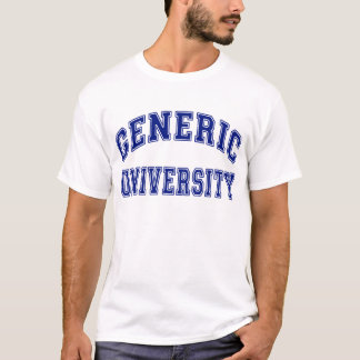 T-shirt générique d'université