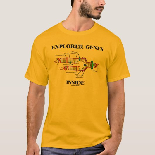 T-shirt Gènes de l'Explorateur dans la réplication d'ADN (Devant)