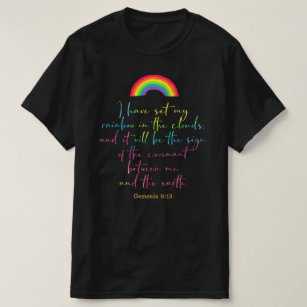 T-shirt Genèse arc-en-ciel de Dieu 9 Bible chrétienne Vers