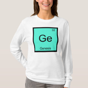 T-shirt Genèse Nom Chimie Élément Tableau périodique des