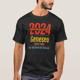T-shirt Geneseo New York NY Total Solar Eclipse 2024 4 P