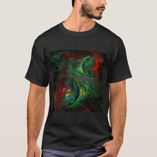 T-shirt Genesis Green Art Abstrait (Devant)
