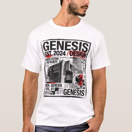 T-shirt Genesis Industrial Brutalist Architecture (Devant)